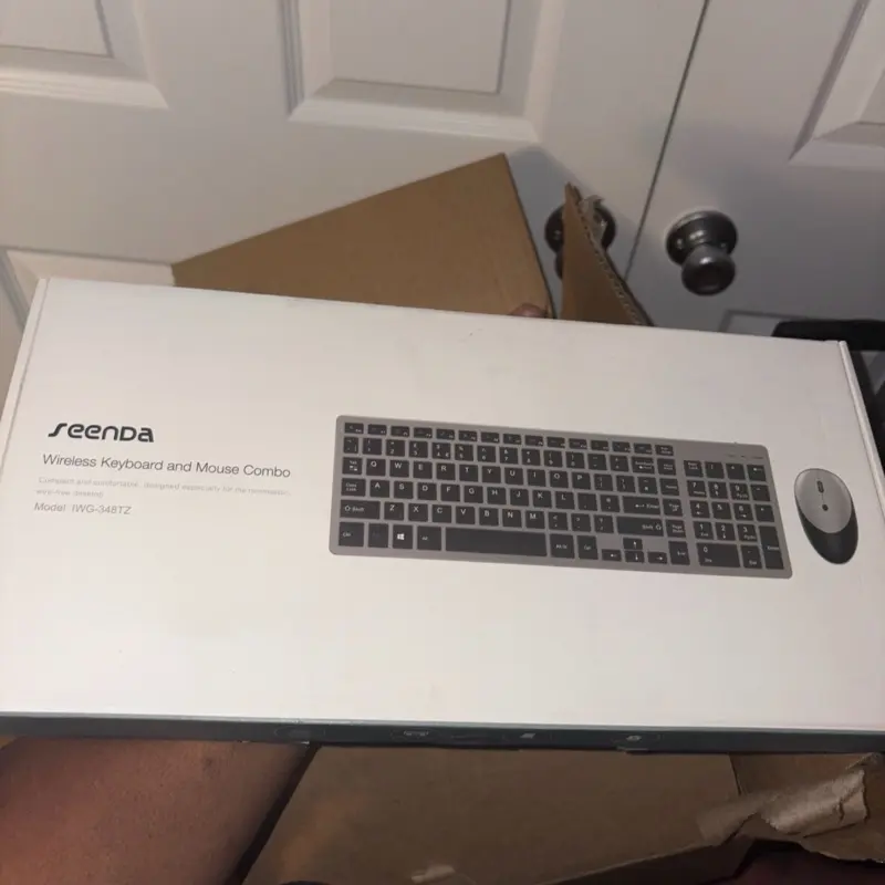 Logitech MK235 920-007897 Wireless Keyboard and Mouse Combo - Black, Wireless Connectivity, Model MK-235