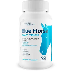 Blue Horse Salt Trick - Our Best Blood Flow Supplement for Men Healthcare Fitness Vitamin Dietary Optimum Muscle