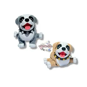 Miniature Bulldog - 3d Printed Articulating Figurine Decor Collectible for Dog Lovers Unique Gift Idea Decorative