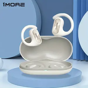 hh  1MORE Fit SE S30 Open Ear Headphones Earbuds, Wireless Headphones Microphones For Clear Calls, Sports Earbuds Split Design With Earhooks, Waterproof, 30-Hour Playtime, Thoughtful Gift For Men & Women Valentine's Day Gift  hj