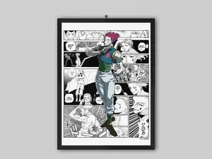Hisoka Poster - Anime Manga Poster - Minimalist Anime Poster - Anime Manga Print - Minimalist Movie Poster - Retro Vintage Poster Art