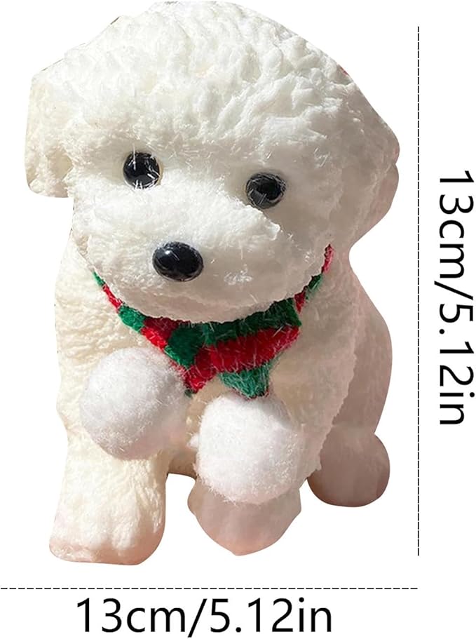 2025 New Gifts Dog Squeeze Toy, Cute Teddy Squeeze Toy, Soft Dog Squeeze Stress Ball with Flocked Surface, Fluffy Cat Fidget Toy for Adults Kids, Easter Christmas and Birthday Gifts