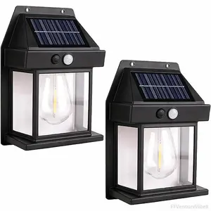 Solar Lights Outdoor, Dusk to Dawn Solar Wall Sconce Motion Sensor, 3 Lighting Modes Waterproof Solar Security Wall Lantern Light Fixtures for Garden Yard Patio Fence Outside Decorative tube FFVentureVibe8