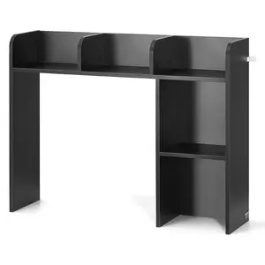 The 2-Tier Desktop Hutch | Workspace Organizer (Black)