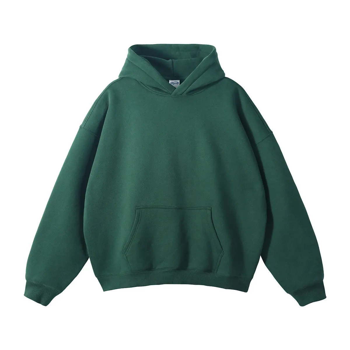 hoodie-Eden Green Falling Shoulder Sleeve