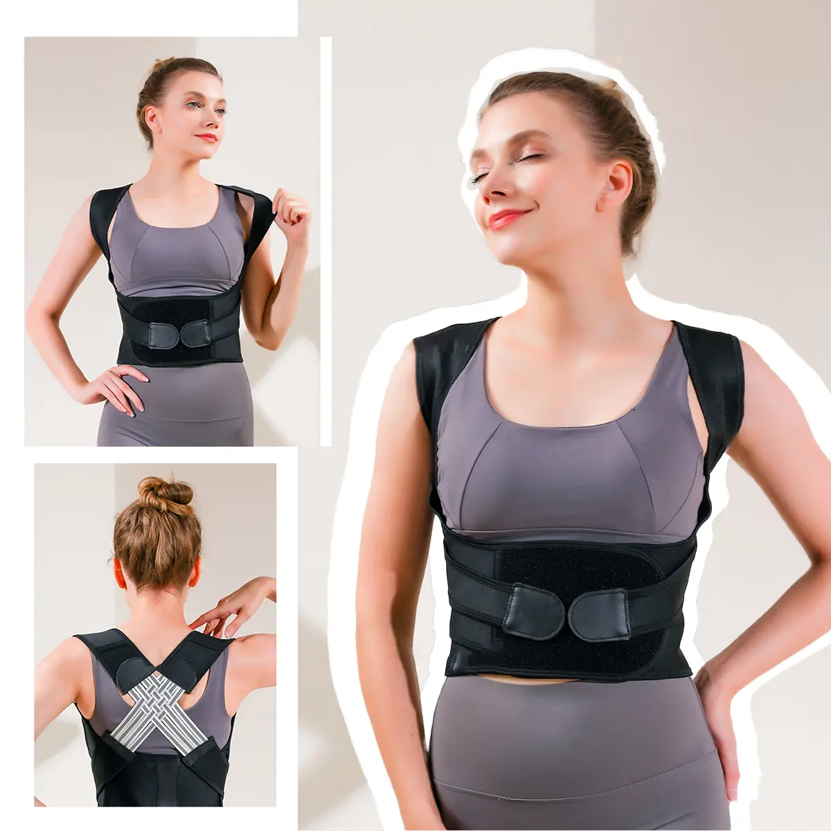 Unisex Posture Support Straps Adjustable Clavicle Support Relief Neck Shoulder Correction Belt