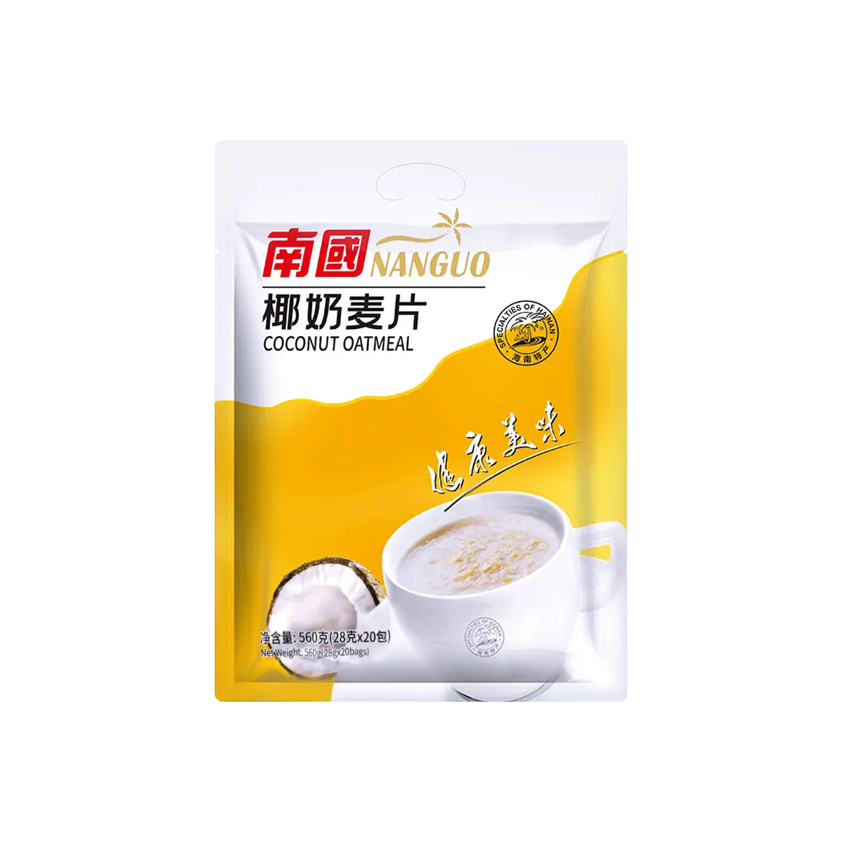 NANGUO Creamy Coconut Milk Cereal Drink 560g - Instant Breakfast Oatmeal Porridge NANGUO Creamy Coconut Milk Cereal Drink 560g - Instant Breakfast Oatmeal Porridge