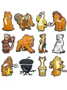 12 Pcs Cartoon Shoe Charms For Bubble Slides Clogs Sandals,PVC Shoe Decorations Accessories Buckle For Christmas Birthday Gifts