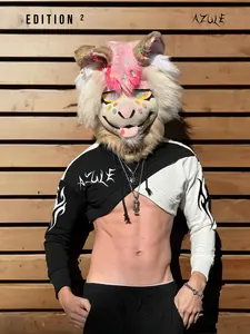 AZULE Furry Crop Top Hoodie Edition 2 | Official Merch