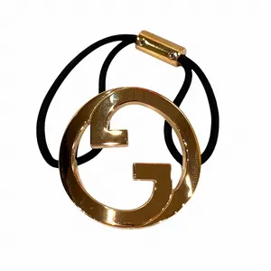 Pre-owned GUCCI Rubber Small Leather Goods Blondie Hairband