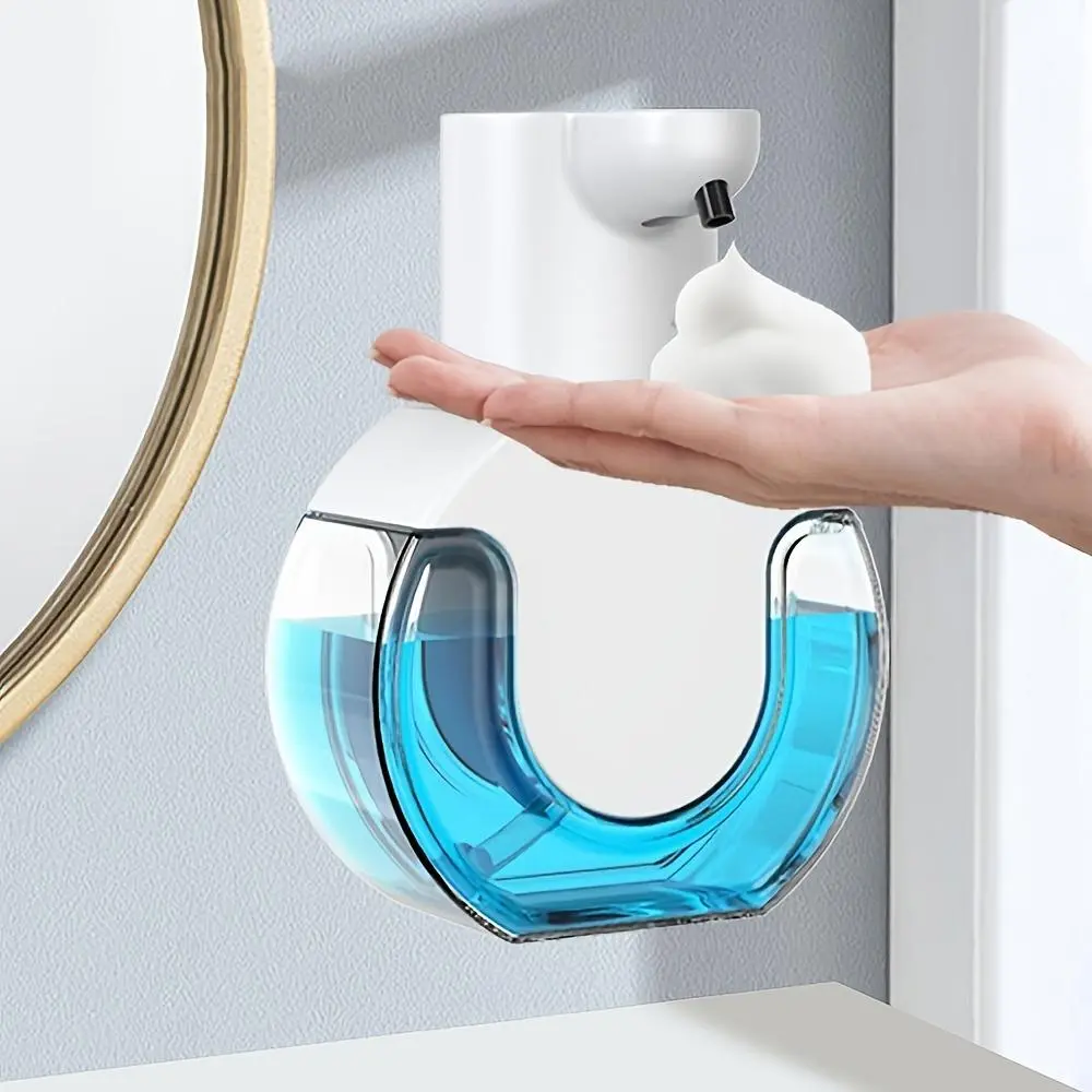 Wall-Mounted Automatic Foaming Soap Dispenser - Foam Hand Soap Dispenser Touchless, USB Rechargeable, Modern Design for Bathroom, Kitchen | Durable Plastic,Perfect for Christmas gifts