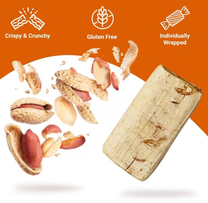 Atkinson's Peanut Butter Candy Bars | 1 Pound Bag - Approx. 60 Count | Individually Wrapped