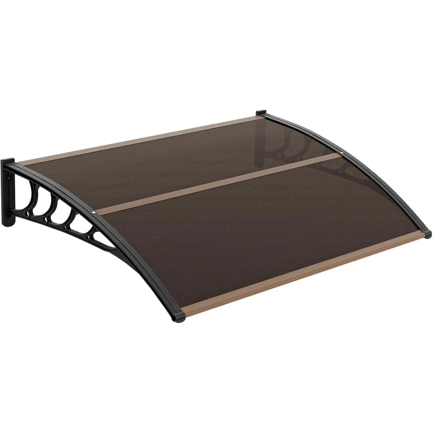 Ubesgoo Exterior Window & Door Awning, 40x60 in Polycarbonate Hollow Sheet Canopy for Patio, Rain Snow Sun Protection