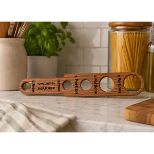 Handmade Wooden Spaghetti Measurer – Pasta Portion Tool – Rustic Kitchen Utensil