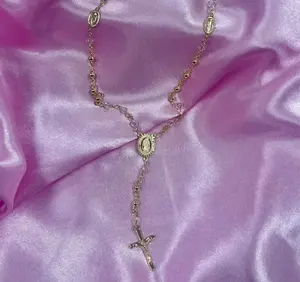 Crystal Virgen Rosary Crystal Virgen Rosary