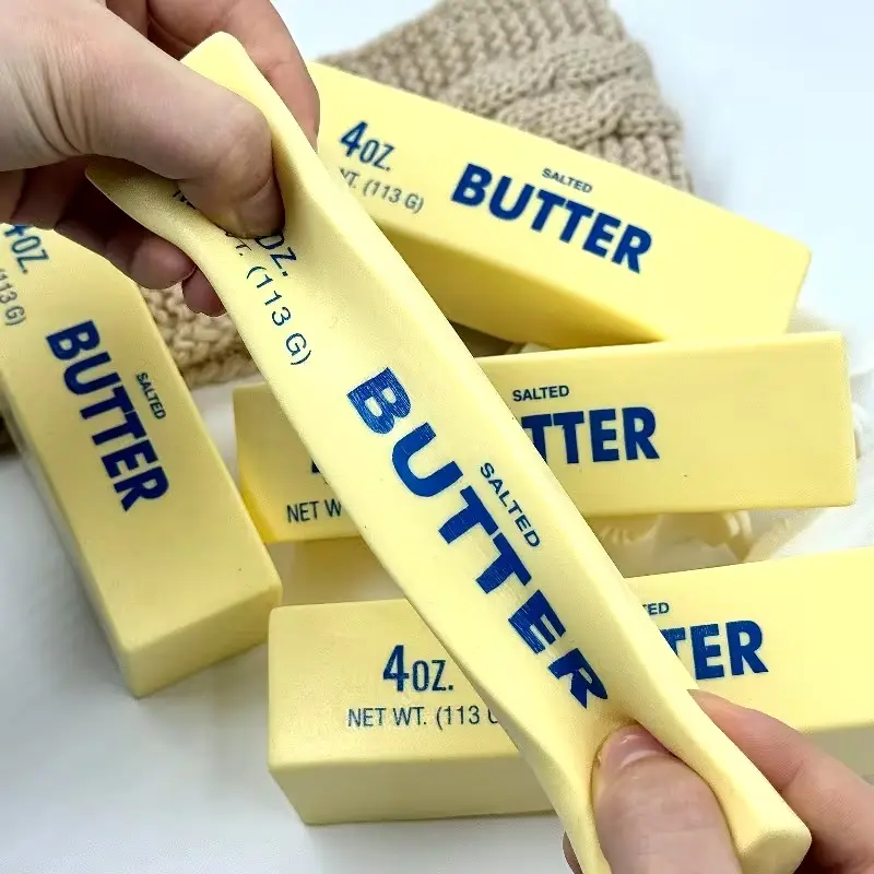 Butter Squishy Toy, Squishy Fidgets, Fidget Squishies, Cream Stick-Shaped Soft Toy with Cream Scent, Perfect for Play & Stress Relief, Ideal Gift for All Occasions, Stress Relief Fidgeting