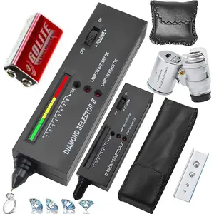 Tester Pen+60X Mini LED Magnifying,High Accuracy   Tester Tool, 9V ,Professional  Selector for Novice&Expert,Thermal Conductivity Meter