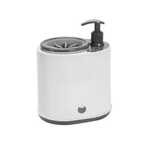 No-Rinse Electric Pet Paw Cleaner Cup | Foam Shampoo Foot Washer for Dogs & Cats | Entryway Paw Cleaning Cup Portable Grooming Kit with Soap Dispenser Paw Cleaner with Grip Foot Cleaning Cup with Brush mud buster Two-in-One Paw Washer with Towel