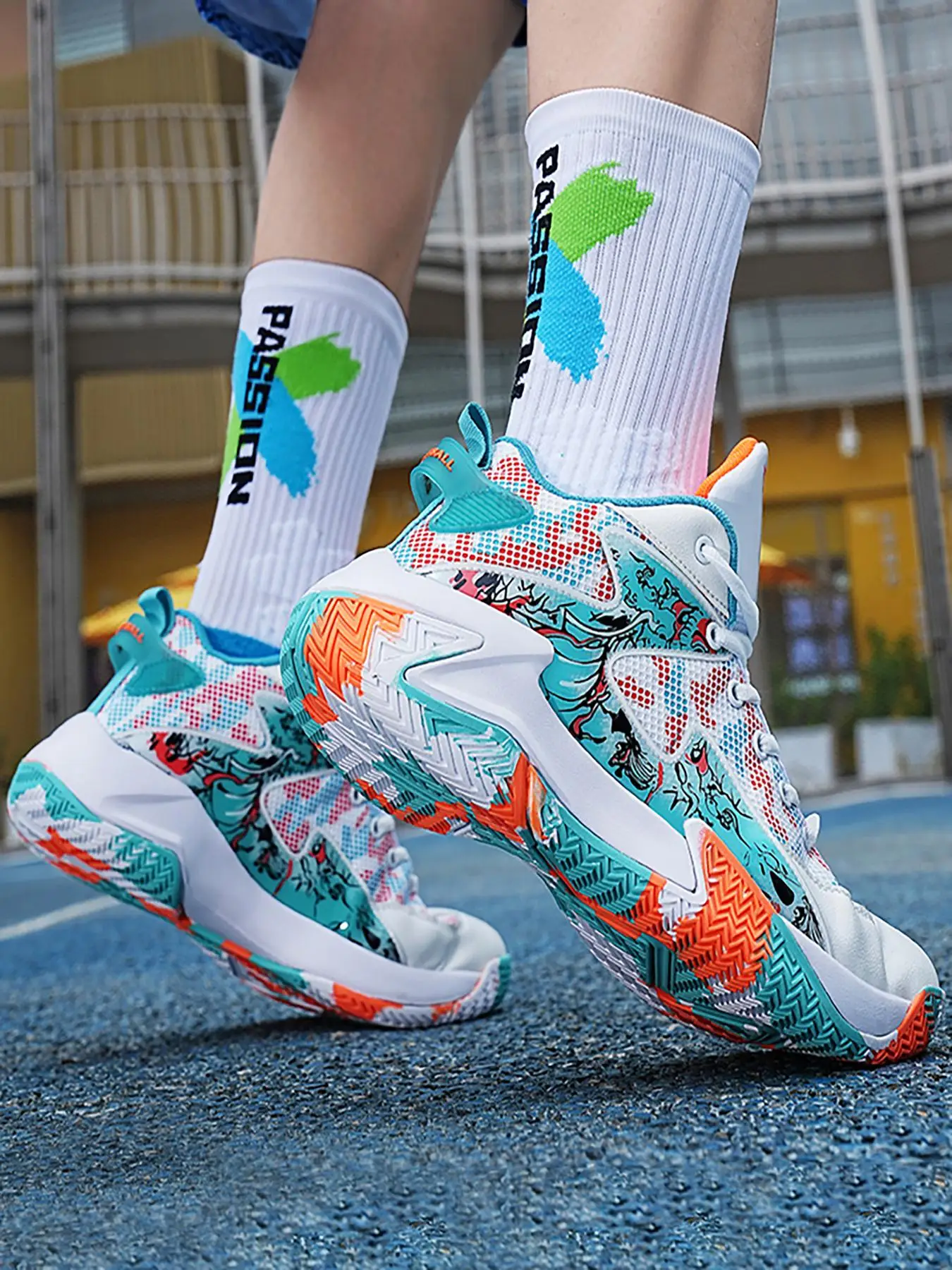 Colorblock High Top Mens Sneakers for Men, Boy Summer Sports Shoes, Casual Comfortable Breathable Non-slip Sneakers, Running Footwear for Daily Wear,