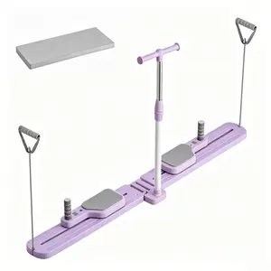 Pilates Board, Foldable Pilates Reformer Equipment, Multi-Purpose Portable Pilates with Resistance Bands, Home Pilates Kit for Home Workout, Fitness, Exercise, Abs, Core Equipment
