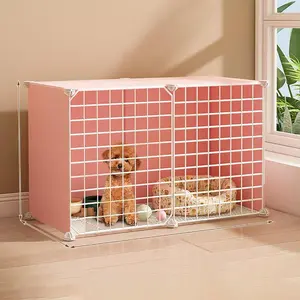 Foldable Pet Cage, Breathable Pet Fence, Durable Puppy Playpen, Pet Supplies for Small Medium Dogs & Cats, Indoor Pet Barrier, Dog & Cat Furniture