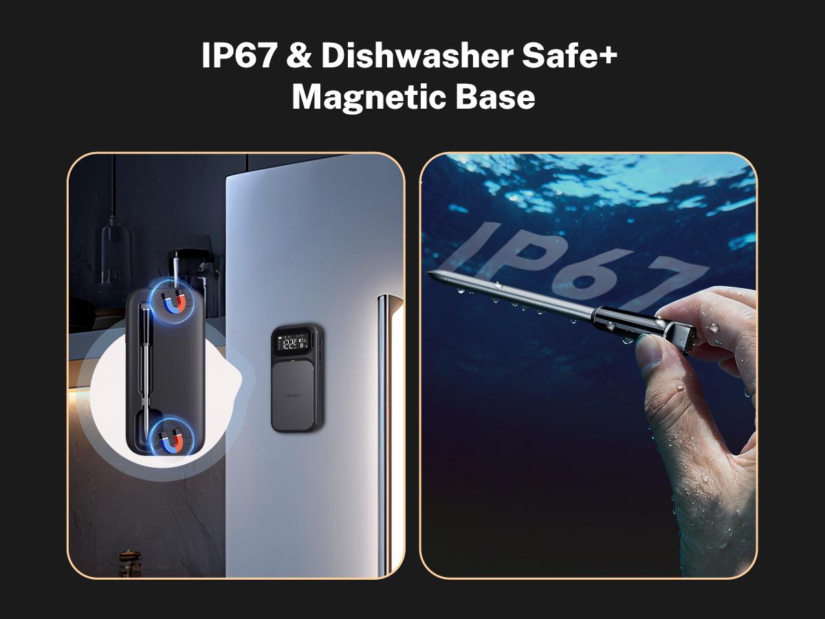 INKBIRD INT-31-BW Wireless Meat Thermometer, WiFi 5G and Bluetooth 5.4 Dual Connection, Multi-sensing Temperature Probe, NIST Approved Accuracy, High and Low Temp Alarms with Cooking Time Estimator INKBIRD INT-31-BW Wireless Meat Thermometer, WiFi 5G and Bluetooth 5.4 Dual Connection, Multi-sensing Temperature Probe, NIST Approved Accuracy, High and Low Temp Alarms with Cooking Time Estimator