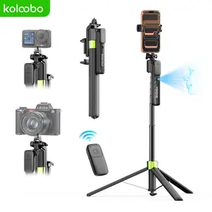 1 Pcs 360° Rotation AI Face Tracking Tripod, Auto Open Phone Mount with Rechargeable Controller, Universal for iPhone Android GoPro Camera Ring Light, Ideal for Vlog TikTok Content Creation