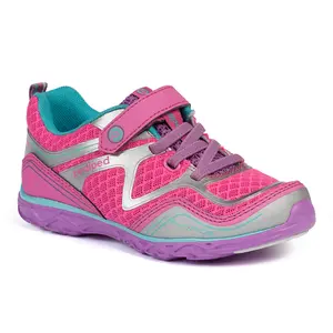 Pediped Force - Flex Pink/Silver | Durable & Breathable Kids Shoes for Active Feet | Approved by the American Podiatric Medical Association