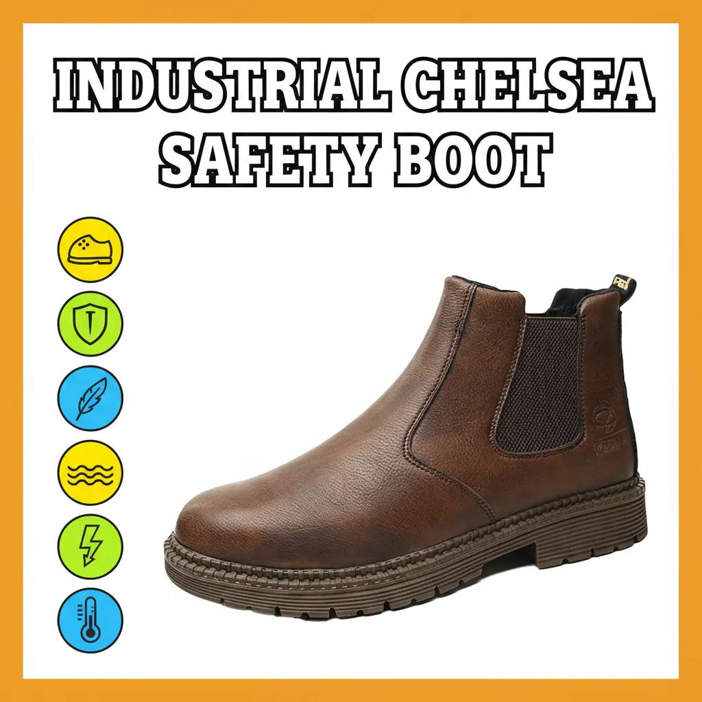 Breathable Work Shoes for Men & Women, Waterproof Smash-Proof Safety Sneakers with Puncture-Resistant, Anti-Slip Soles for Construction & Warehouse, Shoe, Footwear, Chic, Dry, Worker, Round Toe