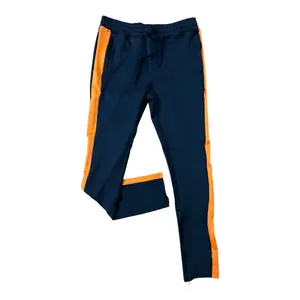 WH-100-401 - Men's Track Pants (Black/Orange)