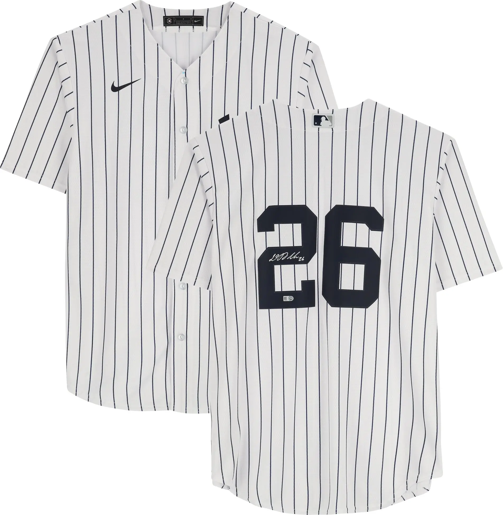 DJ LeMahieu New York Yankees Autographed Nike White Replica Jersey - Fanatics Authentic Certified