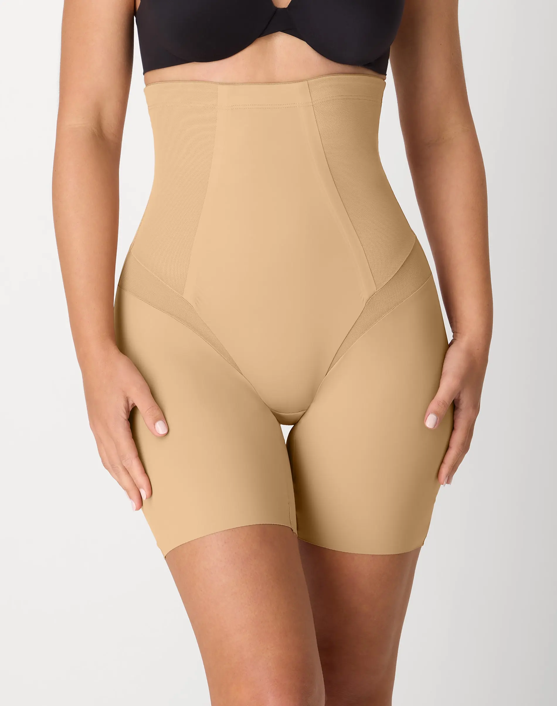 Maidenform Women's High-Waist Thigh Slimmer - Firm Control Shapewear Shorts with Tummy & Back Smoothing