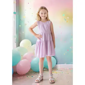 Periwinkle Purple Layered Dress