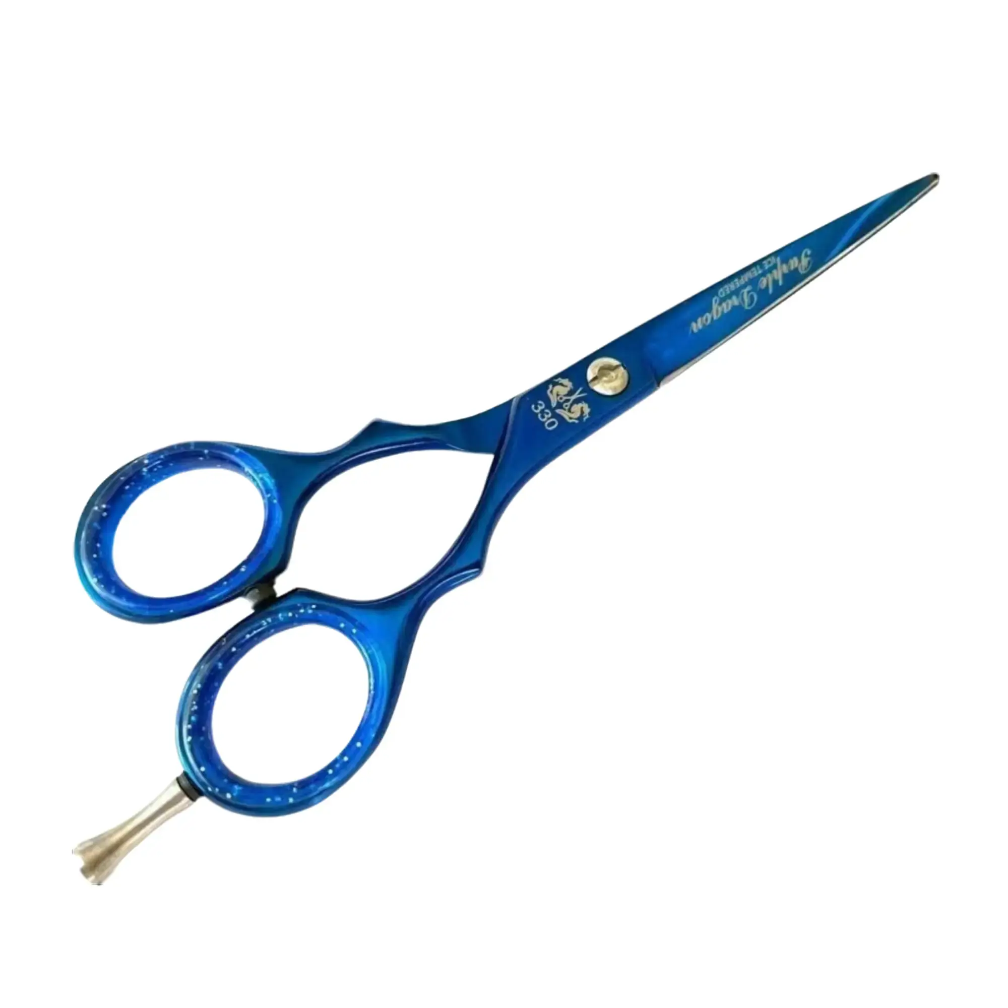 Barber Hair Cutting Scissors Shears 5.5" Blue - Professional Grade Precision Shears for Haircuts and Trimming Hair Salon Tools Hair Salon Equipment