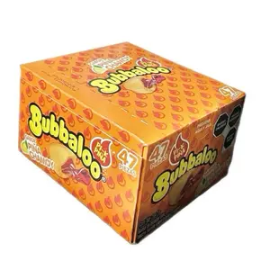 Bubbaloo Pina Chamoy Bubble Gum - Pineapple Chamoy - 47 Pieces Chewing Gum Snack sour gummy mexican candy dulces Tangy Sweet center Flavor