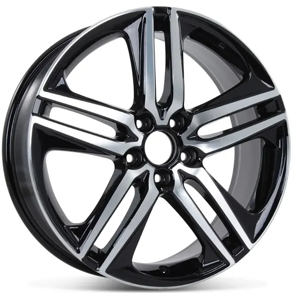 2016-2017 Honda Accord Sport OEM Wheel Rim 19x8 19" Machined Black 64083 # 42700T2AL92
