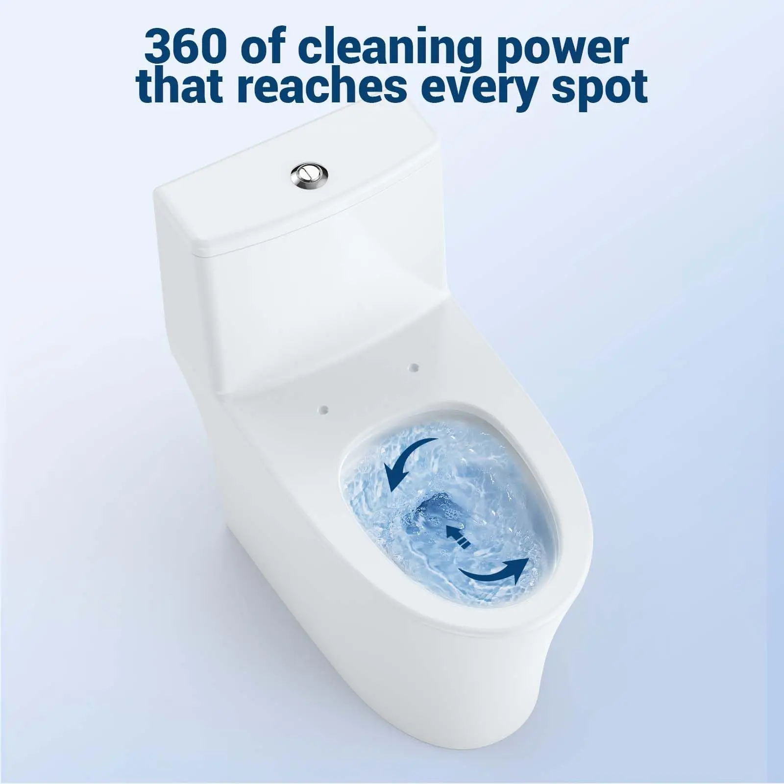 Garvee Toilet Two-Piece Elongated, 1.28 GPF Powerful Single Flush, Soft Close Seat, Universal Comfort Height 16.38", Easy Installation, Modern Bathroom Toilet, Water Saving, Standard Size, CUPC Certified