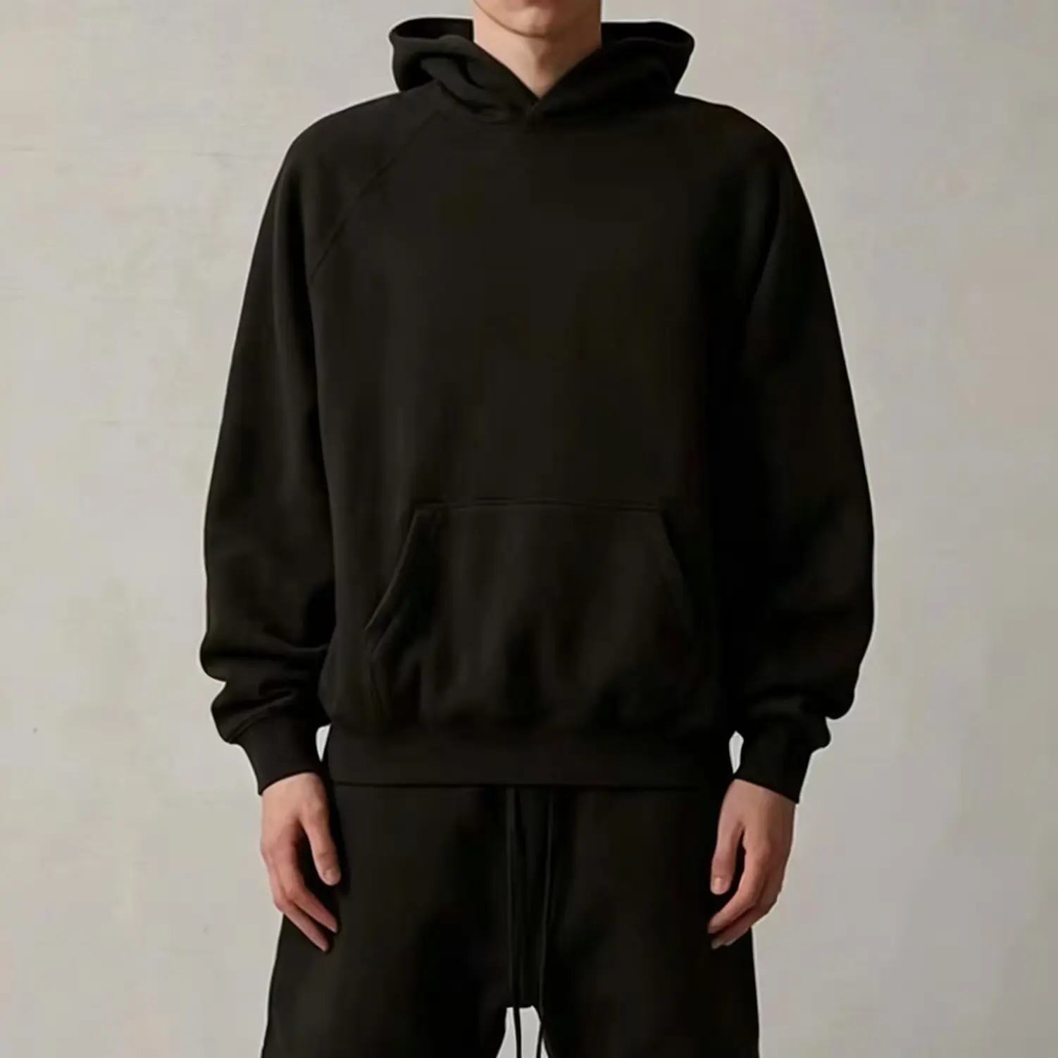 Black fashion, simple and loose hooded sweater drip clothing