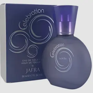 Jafra celebration eau de toilette 1.7 fl oz for women in glass bottle and box