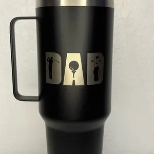 Personalized Father's Day Golf Tumbler – Perfect Gift for Golf Lovers