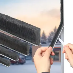 66 Ft Gray Self-Adhesive Soundproofing Weather Stripping for Doors and Windows,0.4" Wide x 0.2" Thick