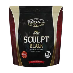 Cafe premium Negro con reishi  sin endulzantes, 30 sobres , cada sobre para una taza de cafe