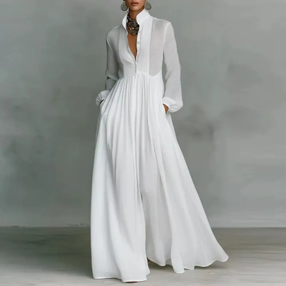 knee length dresses for ladies Maya Taupe Blush Embellished Long Sleeve Maxi Dress – Maya Deluxe main image 1