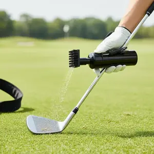 Portable Golf Club Cleaning Brush, Cleaning Brush with Drawstring and Squeeze Bottle, Golf Club Cleaning Tool for Easy and Effective Cleaning, Valentine's Day Gift, Golf Accessories, Golf Supply, Golf Equipment