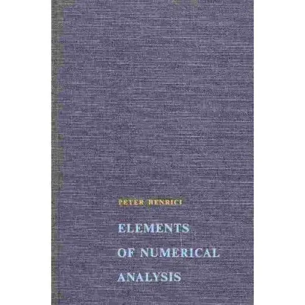 USED-Elements of Numerical Analysis by Peter Henrici (Hardcover)