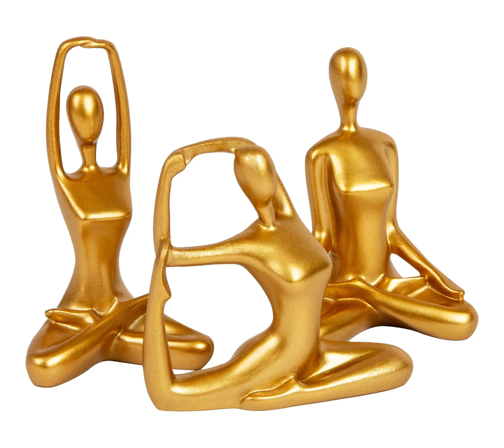Mind Reader Yoga Figurine Set, Meditation Statues for Home