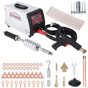 【GARVEE】Stud Welder Dent Repair Kit - 110V Spot Welding Machine with Slide Hammer Dent Puller, Professional Dent Removal Kit for Auto Body Dent Repair, Electric Dent Puller Machine 6 Welding Modes