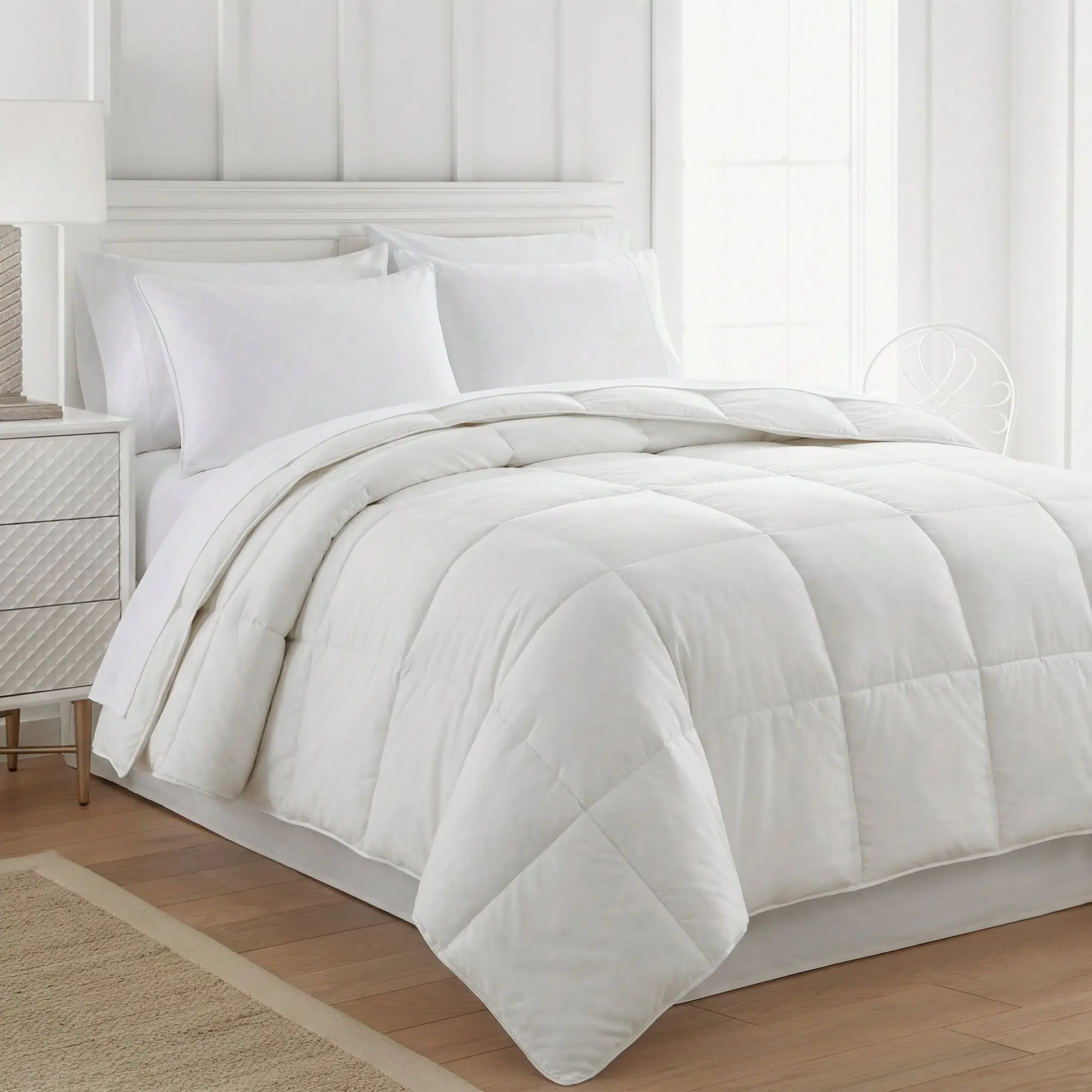 Down Duvet Insert - Down Fill, Multi-Size, Warmth Boost, All-Season Comfort Bedding for Bedroom Use