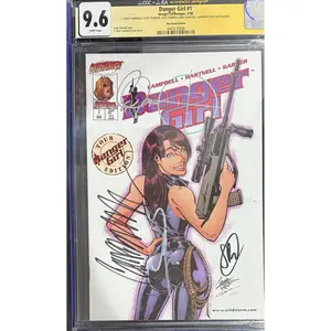 Danger Girl #1 | CGC 9.6 | 4x's SIGNED BY CAMPBELL, DUNBIER, GARNER, & HARTNELL