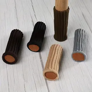 Chair Leg Socks Set, 24/32 Pack, Thickened Double-Layer, Furniture Knitted Foot Pads, Classic Stripes, Protect Wooden Floors, Reduce Noise, Flooring Protectors, Floor Protection